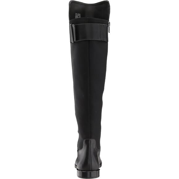 Calvin Klein Women Over The Knee Riding Boots Priya Size US 5M Black Leather - Picture 4 of 5